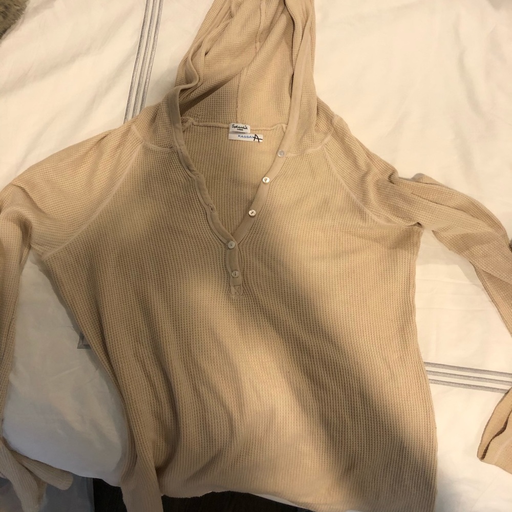 Tan waffle hoodie